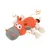 MCBOSON Jouet grinçant vache orange peluche coton MCBOSON Jouet grinçant vache orange peluche coton