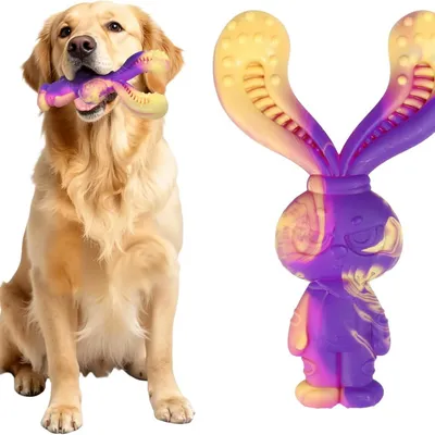 MCBOSON Violet (Lapin) Jouet à Mâcher Indestructible Chien MCBOSON Violet (Lapin) Jouet à Mâcher Indestructible Chien