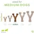 MCBOSON Jouet à mâcher moyen bacon wishbone chiens compulsifs