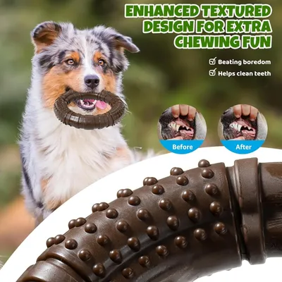 MCBOSON Os nylon indestructible saveur bœuf toutes tailles chiens MCBOSON Os nylon indestructible saveur bœuf toutes tailles chiens