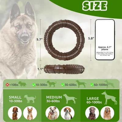 MCBOSON Os nylon indestructible saveur bœuf toutes tailles chiens MCBOSON Os nylon indestructible saveur bœuf toutes tailles chiens