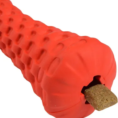 MCBOSON Jouet Os Caoutchouc Rouge 153x66x66mm MCBOSON Jouet Os Caoutchouc Rouge 153x66x66mm