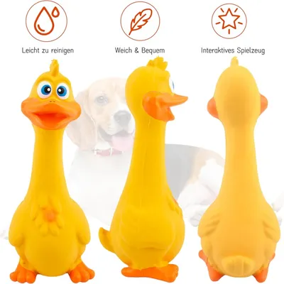 MCBOSON Jouet Poulet Latex Jaune MCBOSON Jouet Poulet Latex Jaune