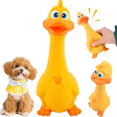 MCBOSON Jouet Poulet Latex Jaune MCBOSON Jouet Poulet Latex Jaune