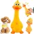 MCBOSON Jouet Poulet Latex Jaune MCBOSON Jouet Poulet Latex Jaune