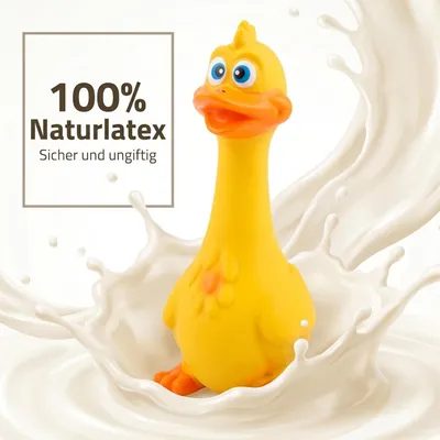 MCBOSON Jouet Poulet Latex Jaune MCBOSON Jouet Poulet Latex Jaune