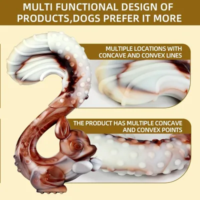 MCBOSON Goût bœuf jouet chien forme crabe