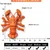 Jouet peluche homard orange grinçant à mâcher chiots tous chiens Jouet peluche homard orange grinçant à mâcher chiots tous chiens