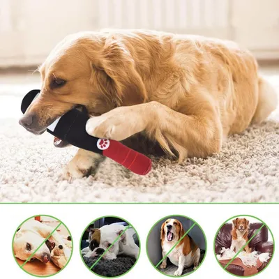 PetTribes - Jouet Peluche Bouteille Vin pour Chiot, Sifflet 22cm PetTribes - Jouet Peluche Bouteille Vin pour Chiot, Sifflet 22cm