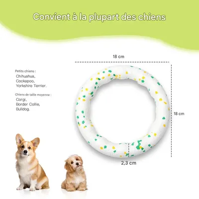 FurryFusion Jouet pour chiens: Anneau, boule et frisbee résistants