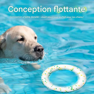 FurryFusion Jouet pour chiens: Anneau, boule et frisbee résistants