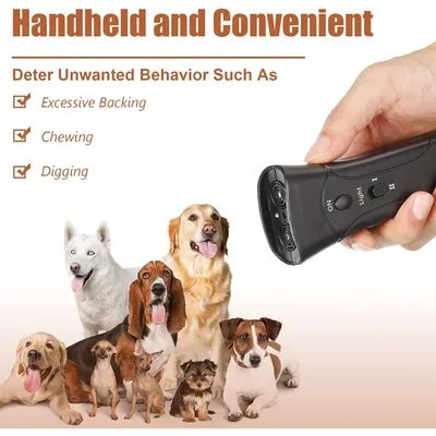 ZooVenture Dresse-Chien Ultrasonore Portable Noir