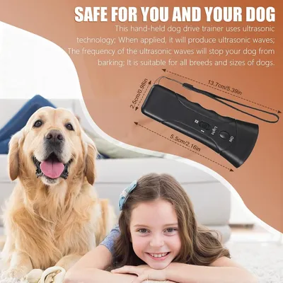 ZooVenture Dresse-Chien Ultrasonore Portable Noir