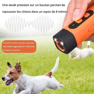 Zoomtopia Anti-aboiement ultrason puissant pour chien rechargeable 25-40kHz Zoomtopia Anti-aboiement ultrason puissant pour chien rechargeable 25-40kHz