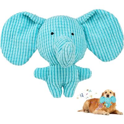 ZooVenture Jouet Chien Elephant Plush Bleu