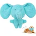 ZooVenture Jouet Chien Elephant Plush Bleu