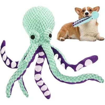 ZooVenture Jouet Poulpe Chien - Interactif, Resistant, Turquoise ZooVenture Jouet Poulpe Chien - Interactif, Resistant, Turquoise