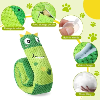 ZooVenture Jouet Chien Vert Son Nettoyage Dents