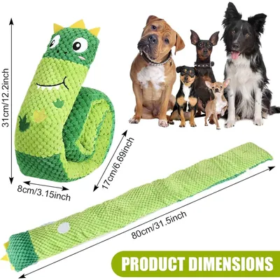ZooVenture Jouet Chien Vert Son Nettoyage Dents