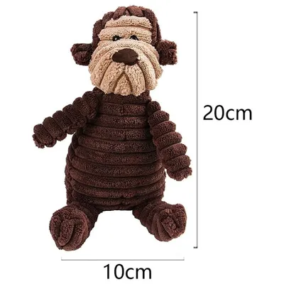 Pawffee Jouet de grignotage pour petits chiens - Singe Pawffee Jouet de grignotage pour petits chiens - Singe