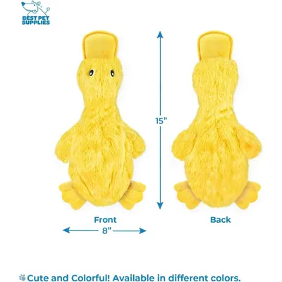 Zoomtopia Jouet Chiens canard froissé sans rembourrage jaune Zoomtopia Jouet Chiens canard froissé sans rembourrage jaune