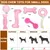 Jouet os en peluche rose pour chien avec sifflet - Doux et amusant Jouet os en peluche rose pour chien avec sifflet - Doux et amusant