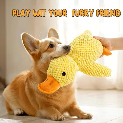 PetTribes - Jouet Peluche Canard pour Chien 35cm, Sifflet Intérieur PetTribes - Jouet Peluche Canard pour Chien 35cm, Sifflet Intérieur