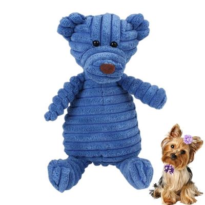 Pawffee ours en peluche-Jouet en velours côtelé pour chiens