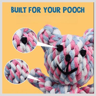 Pawffee Juguete de limpieza dental con forma de osito de peluche perros