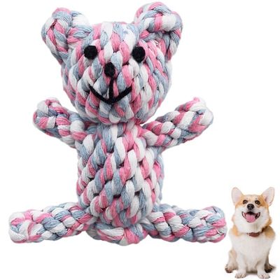 Pawffee Jouet de nettoyage dentaire en forme d'ours en peluche pour chiens