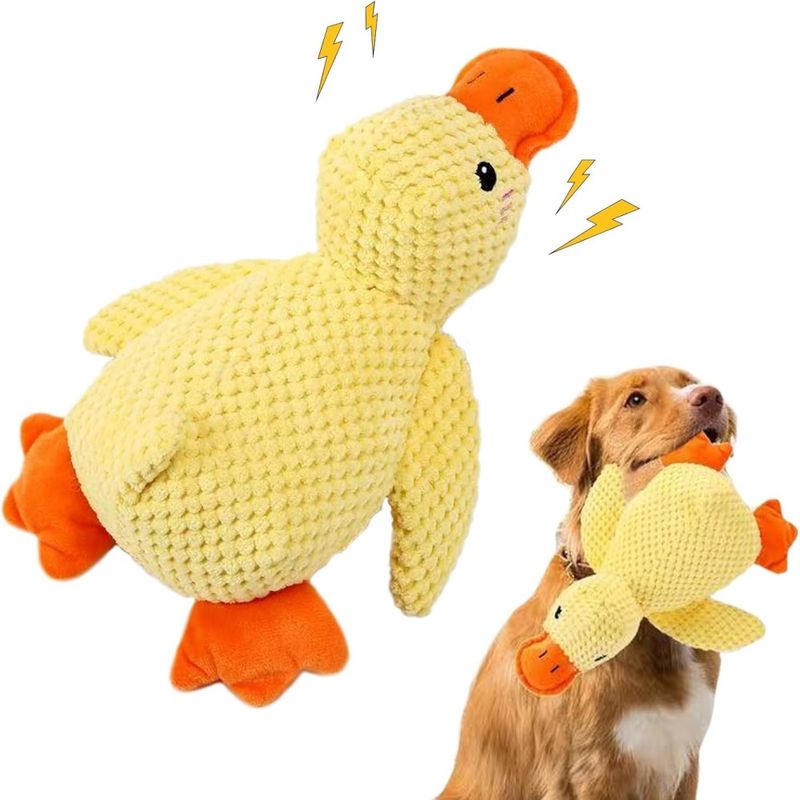 ZooVenture Hund Plüsch Ente - 25cm, Quietscher, Pfiff