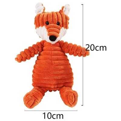 Pawffee Jouet pour chien en peluche en forme de renard Pawffee Jouet pour chien en peluche en forme de renard