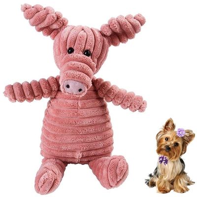 Pawffee Jouet en peluche en forme de cochon pour petits chiens