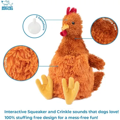 Zoomtopia Jouet poulet froissé chien marron peluche Zoomtopia Jouet poulet froissé chien marron peluche