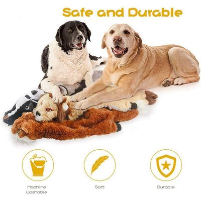Zoomtopia Lot 5 jouets chien sans rembourrage couineurs 45cm