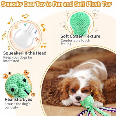 FurryFusion Grand jouet bruissant pour chien en peluche