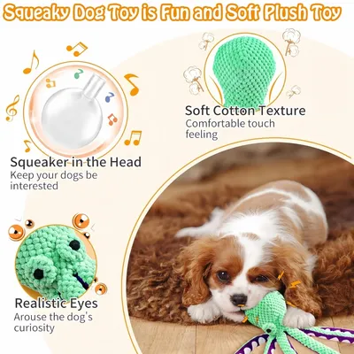 FurryFusion Grand jouet bruissant pour chien en peluche FurryFusion Grand jouet bruissant pour chien en peluche