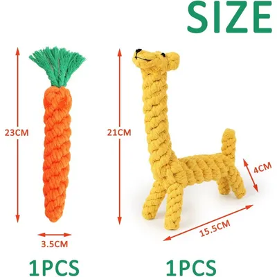 ZooVenture Jouet Mâcher Coton Chien 2 Pièces