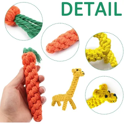 ZooVenture Jouet Mâcher Coton Chien 2 Pièces