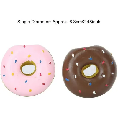 PetTribes Jouet Donut Latex pour Chien Lot de 2 Sonette PetTribes Jouet Donut Latex pour Chien Lot de 2 Sonette
