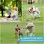 PetTribes Juguete de cuerda perros 95 cm, 100 % algodón natural, 5 nudos