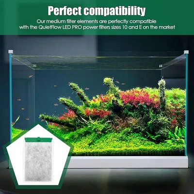 Zoomtopia Paquete de 6 cartuchos de filtro acuario: algodón carbón activado Zoomtopia Paquete de 6 cartuchos de filtro acuario: algodón carbón activado