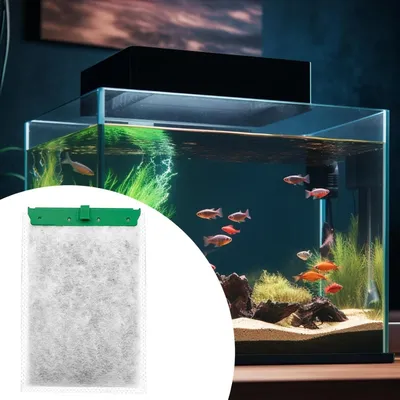 Zoomtopia Paquete de 6 cartuchos de filtro acuario: algodón carbón activado Zoomtopia Paquete de 6 cartuchos de filtro acuario: algodón carbón activado