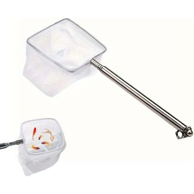 ZooVenture Épuisette Aquarium Extensible Inox