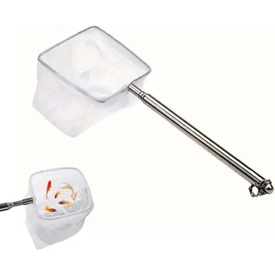 ZooVenture Épuisette Aquarium Extensible Inox ZooVenture Épuisette Aquarium Extensible Inox