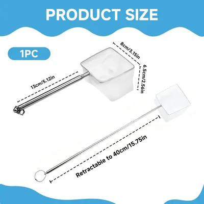 ZooVenture Épuisette Aquarium Extensible Inox ZooVenture Épuisette Aquarium Extensible Inox