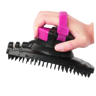 ZooVenture Pferd Reinigungsbürste - Ergonomisch, Wasserstrahl