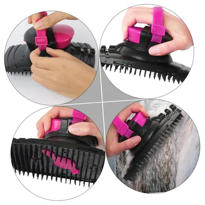ZooVenture Pferd Reinigungsbürste - Ergonomisch, Wasserstrahl
