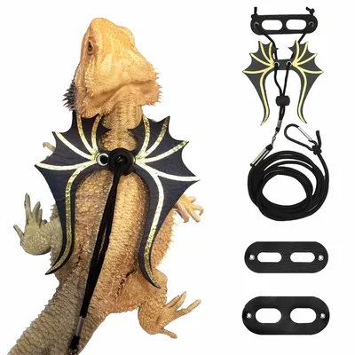 FurryFusion Harnais de traction pour lézard en forme de dinosaure FurryFusion Harnais de traction pour lézard en forme de dinosaure