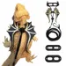 FurryFusion Harnais de traction pour lézard en forme de dinosaure